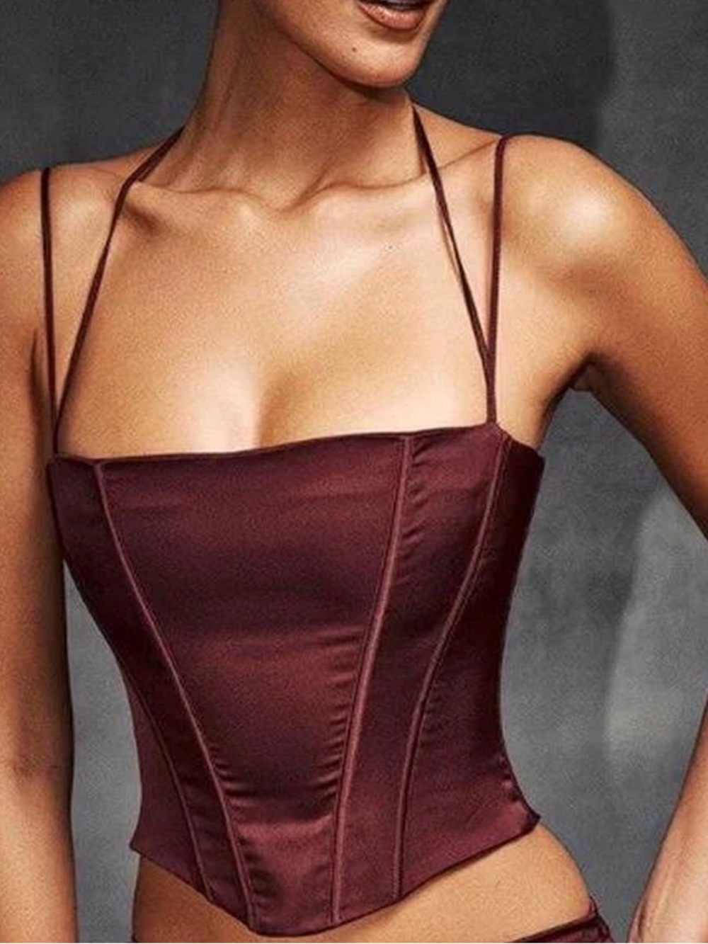 House of CB Bergundy Corset